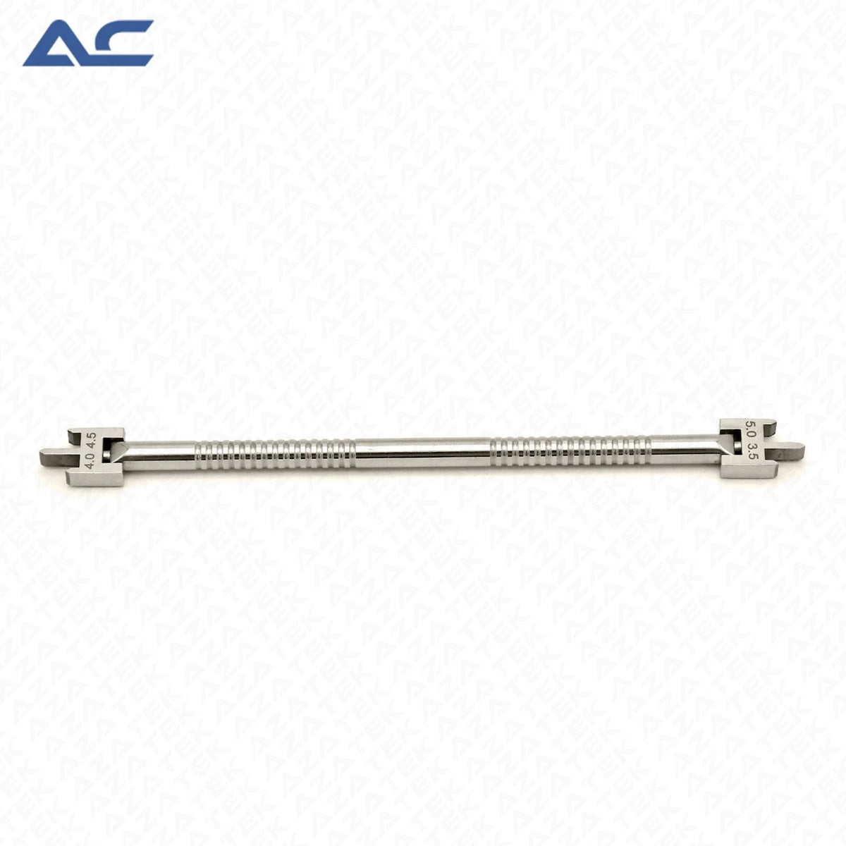 45-degree orthodontic bracket height gauge 15cm with precision measuring heads