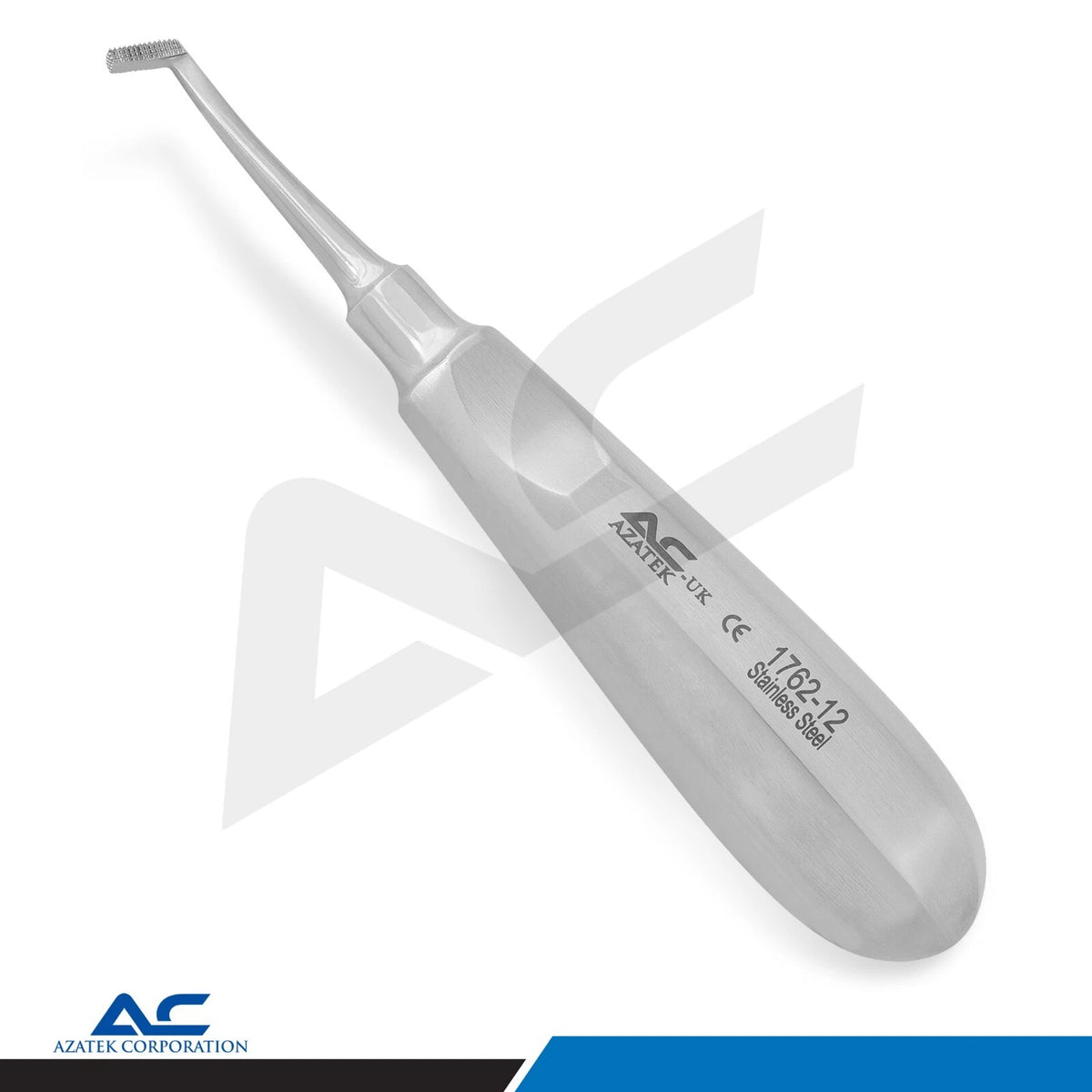 Orthodontic Mershon Band Pusher with fine serrated working tip