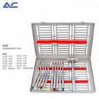 Dental implant sinus elevation instruments with convex, concave, pointed and bayonet working ends