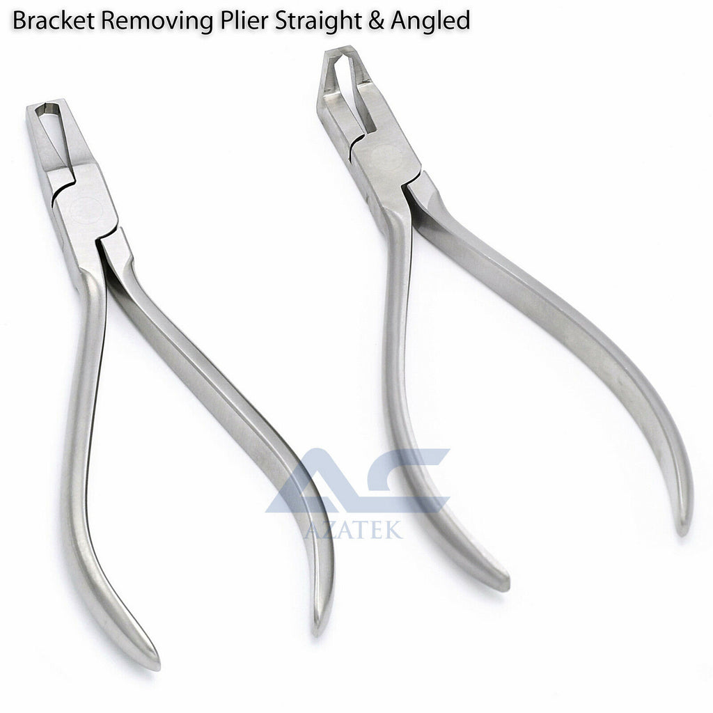 Ortho Bracket Removing Pliers Straight Angled – Professional Orthodontic Bracket Removal Tool - Azatek Instruments