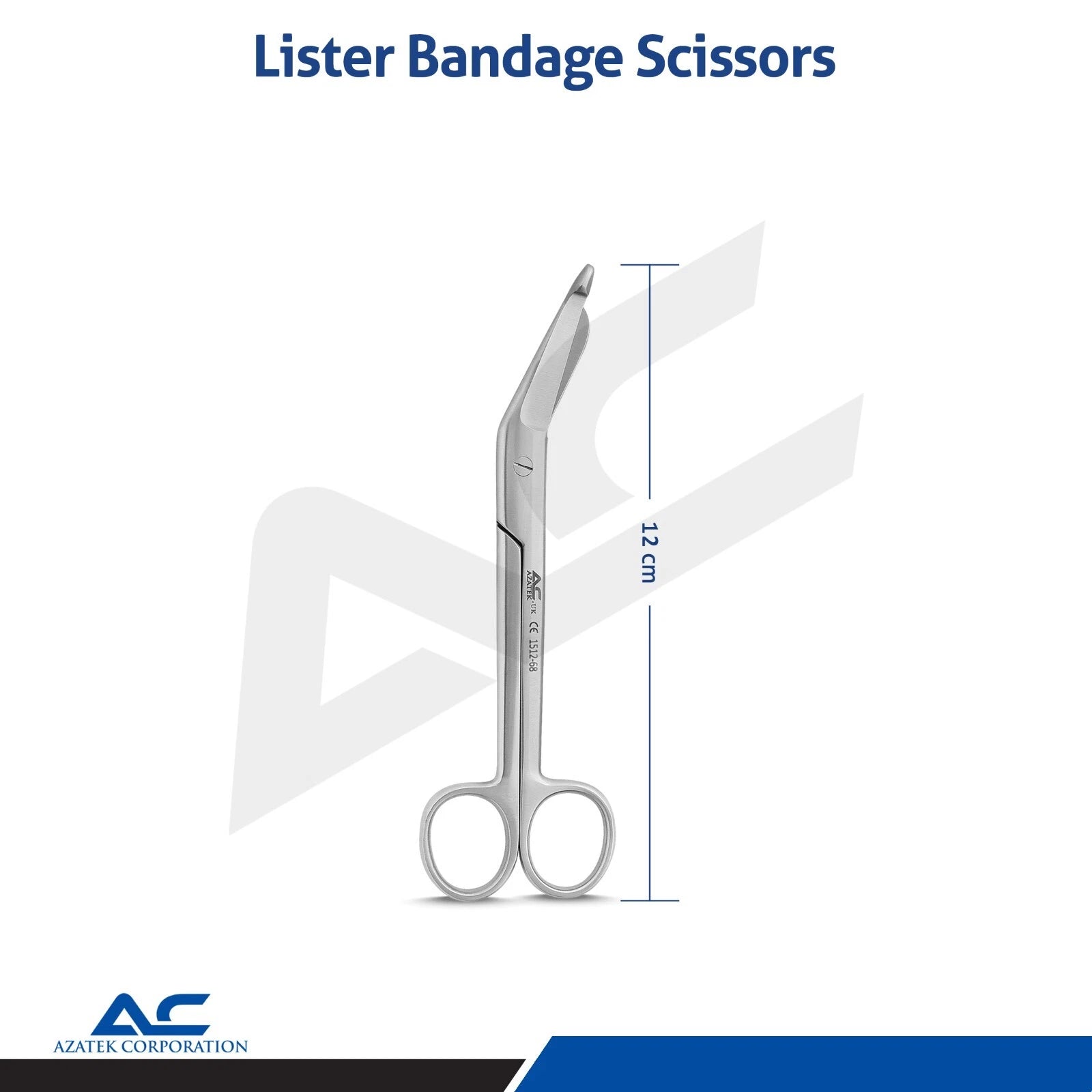 Lister Bandage Scissors – Stainless Steel Medical Dressing Scissors by Azatek - Azatek Instruments