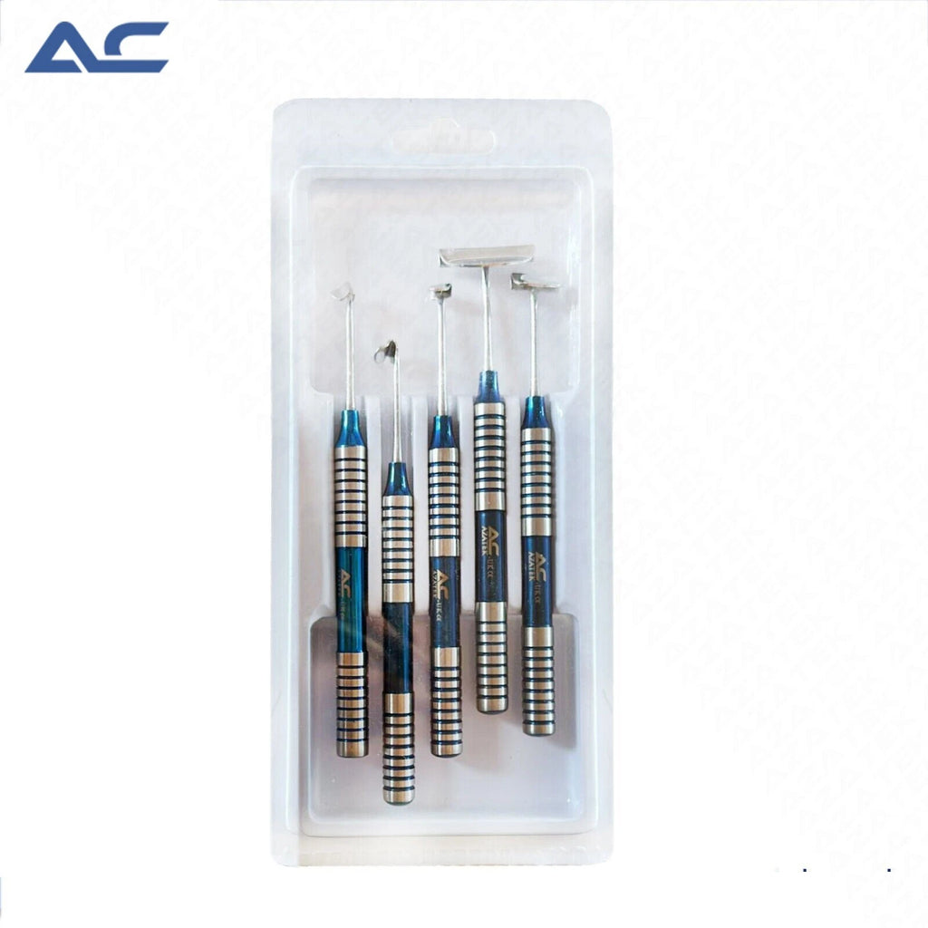 Azatek Dental Implant Soft Brushing Kit (05 Pieces) – Professional Implant Cleaning & Maintenance Instrument Set