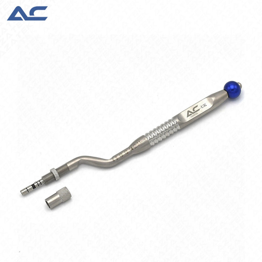 Five-piece sinus elevation osteotome set with bayonet concave tips
