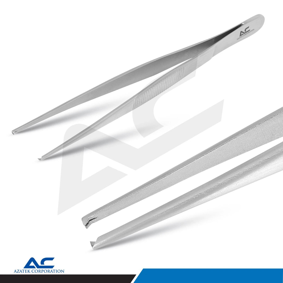 Azatek stainless steel Surgical Tissue Tweezers