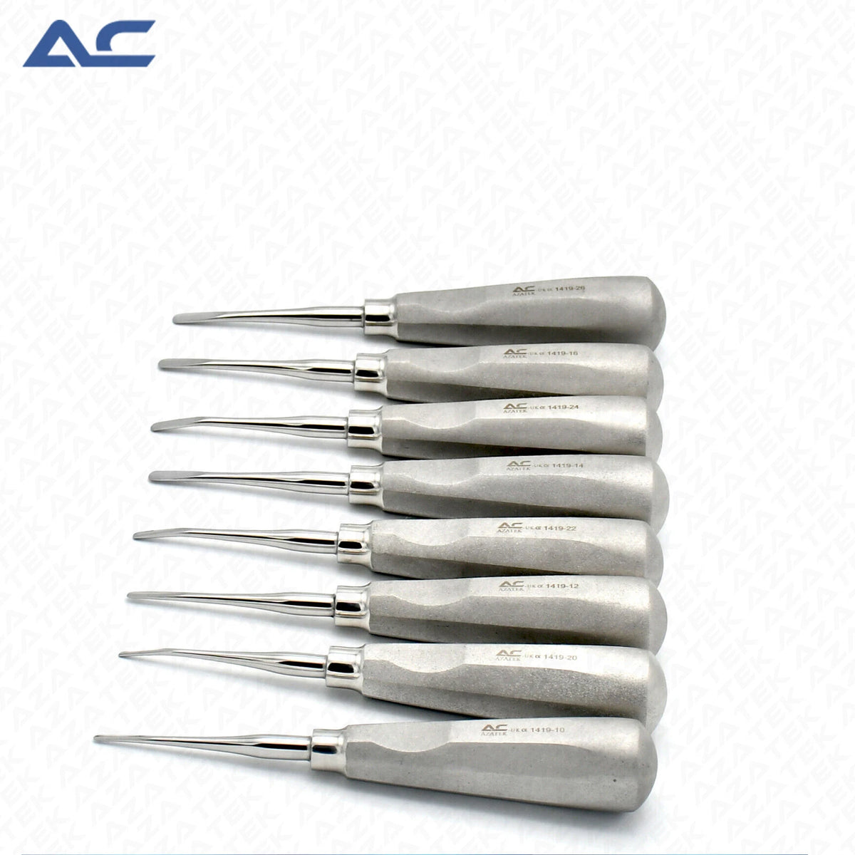 Azatek Straight and Curved Dental Root Elevators